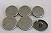6 Pieces Antiqued Silver Metal Coat Big Buttons Set (25mm, 1 inch) - Flat Surface - for Overcoat, Winter Coat, Uniform, Jacket, Blazer