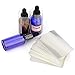 COQOFA 200 pcs PVC Heat Shrink Wrap Bands for 1oz 30ml Glass Dropper Bottles Sealer Clear Perforated