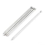 5 Pcs Universal Telescopic Metal Long Antenna for Remote Control Accessory, Children's Electric Ride on Toys RC Car Kids Power Wheels Replacement Parts