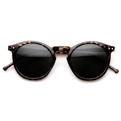 Zerouv - vintage inspired round horned p-3 sunglasses w…