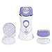 Epilator for Women by JTrim SilkTouch 3 in 1 Electric Shaver with Facial Cleansing Brush JPT-LS500