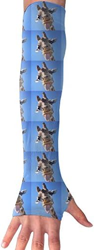 Giragffe Wish I Had That Tongue!Funny Cooling Arm Sleeves Unisex Sun Block UV Protection International Fashion