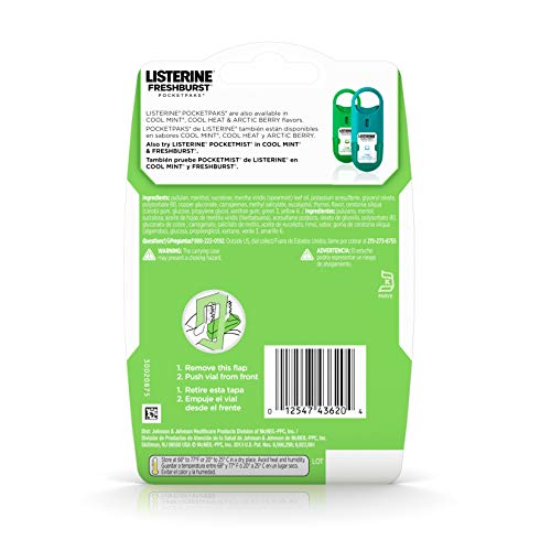 image for Listerine Freshburst Pocketpaks Breath Strips, Kills Bad Breath Germs,