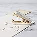 MultiBey Marble Mini Staple Removers Gold Steel Jaws Office Stationery Desk Accessories Gift (Gold, 1pc)