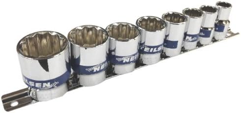 Neilsen CT1783 8pc 1/2in Drive British Standard Whitworth (BSW) Socket Set - Size: 3/16in to 5/8in Chrome Vanadium - Image 3