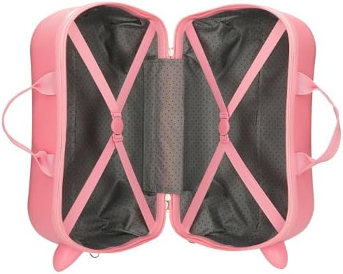 Joumma Bags, Minnie Imagine, Valigia Cabina, Valigia per bambini, Realizzato in ABS, un materiale, Quattro Ruote Doppie di Giro multidirezionale, Chiusura a combinazione laterale., Rosa
