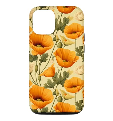 California Poppies Flower Case for iPhone 12/12 Pro