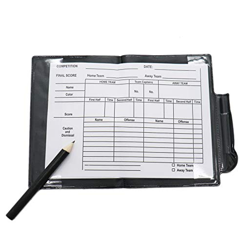 image for Timoo 2 Sets of Soccer Referee Cards Kit, Referee Wallet with Pencil, 
