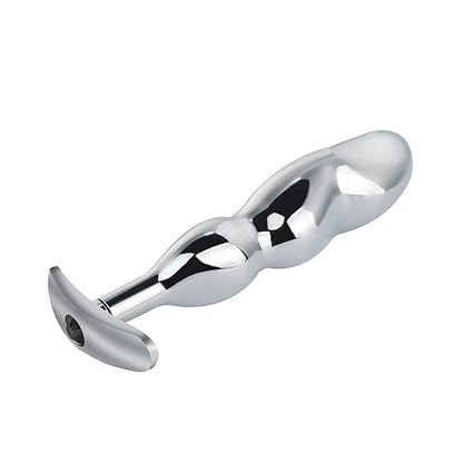 Analgetischer Analplug aus Aluminiumlegierung mit Schmuck Geburt Stone Butt-Anal-Play (13x5,5x3cm)