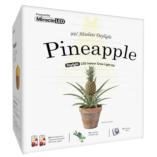 Miracle LED Pineapple Starter Grow Light Kit 2-Socket Full Spectrum (2- Pack)