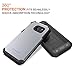 TOTU Water Resistant Full-body Rugged Protective Case with Built-in Screen Protector for Samsung Galaxy S6 Bundle with 4 Interchangeable Back Plate (Gray/Silver/Gold/Camouflage)