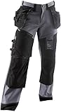 Blaklader X1600 Work Pants Grey/Black 34 30 & Work Bandana Bundle