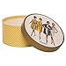 Simplicity Vintage Fashion 1960's Round Sewing Storage Box, 7.25'' W x 7.25'' L x 3.75'' H