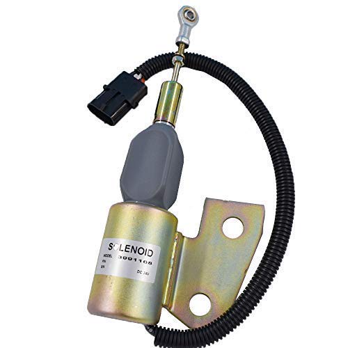 labwork 24V Shut Off Solenoid, 3991168 Stop Solenoid 4BT SA-4941-24 for Hyundai R130 R130-5 Cummins 