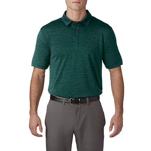 Prim + Preux Men's Short Sleeve Rebel Polo, Pine Heather, Small