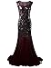 Vijiv 1920s Long Prom Dresses Sequins Beaded Art Deco Evening Party V Neck Back