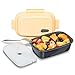Fresh Box Premium Bento Lunch Box - Leakproof, BPA-free, Multi-Compartment, Detachable Microwave Vent, Convertible Food Container with Re-freezable and Removable Ice Pack