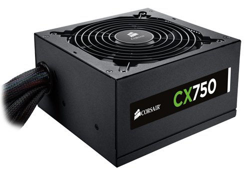 Corsair CX Series 750 Watt 80 Plus Bronze Certified Non-Modular Power Supply (CP-9020015-NA)