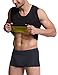 Mens Body Shapers Vest Slimming Sweat Tummy Fat Burner Tank Top for Weight Loss XXXL by Glamours