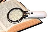 DR Magnum Magnifying Glass 3X 45X Magnifying Glass 3LED Lights Magnifier With Light Great Elderly Gift Magnifying Glass. This 45X Magnifier Glass Has 3X LED Lights For Night Reading