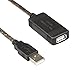 RELPER 100 Foot (30meter) Premium Active USB 2.0 Extension Cable with Built-in Signal Booster Chipset Male to Female Connect Pc with Far Away Webcam Skype/wifi Antenna/phone Charging