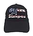Raylarnia Stars and Stripes Baseball Cap Soft and 100% Cotton, American Map Hats, USA Flag Dad Hat-Black