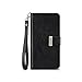 Samsung Galaxy Note 8 Case - IZENGATE [Classic Series] Wallet Cover PU Leather Flip Folio with Stand (Black)