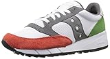 Saucony Originals Men's Jazz 91 Classic Retro Sneaker, White/Red/Grey, 7.5 M US