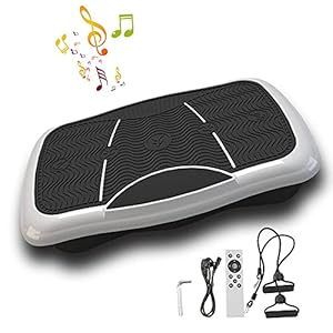 Fitness Vibration Plate Trainer Full Body,Vibration Plate Exercise Equipment,Light shake slimming machine, music shake…