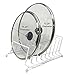 Huji Plates Holder Pots Pans Lid Organizer Rack for Cabinet, Pantry or Kitchen Counter (ONE, WHITE)