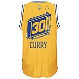 Stephen Curry Golden State Warriors Gold Hardwood Classic Jersey
