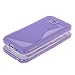 Galaxy Core Prime Case,COOLKE [Purple] Stylish Lines Design Silicone Case Soft Protecting Cover for Samsung Galaxy Core Prime SM-G3606