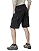 CQR Men's Hiking Cargo Shorts, Quick Dry Stretch Tactical Outdoor Shorts, Lightweight Camping Golf Shorts with Multi Pockets, Ripstop Cargo Black, 34