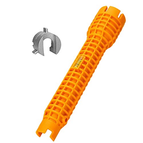 Wrench Hand Tools yanQxIzbiu Multifunctional Sink Faucet Wrench Water Pipe Spanner Basin Bottom Pliers Sleeve - Orange