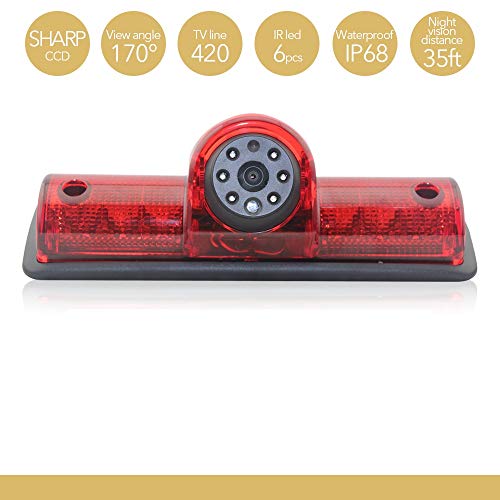 Night Vision Third Car Roof Mounting Reversing Brake Light Camera Car Rear View Camera for Nissan NV Passenger Cargo Van(2009-2019) - Thumbnail 3