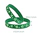 BESTOMZ Shamrock Bracelets for St. Patrick's Day Accessories Green Silicone Rubber 36 Pieces