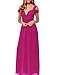 Hodoyi Women's Sexy Off-Shoulder Straps Long Chiffon Split Beach Prom Party Dress-FBA