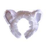 Wildlife Tree Plush Polar Bear Ears Headband Accessory for Polar Bear Costume, Cosplay, Pretend Animal Play or Arctic Animal Costumes