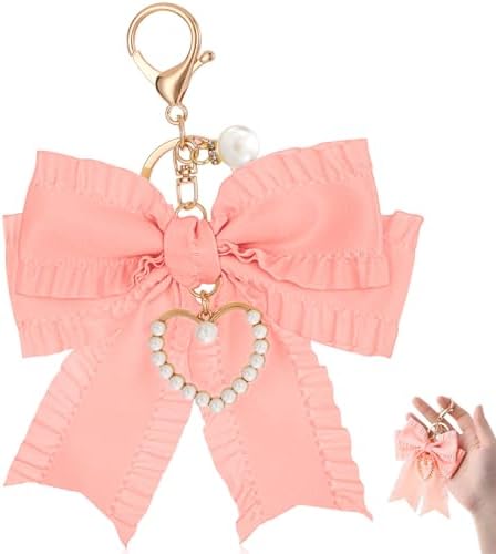 Leopard Bow Keychain Accessories Y2k Heart Bag Charms for  display picture 1