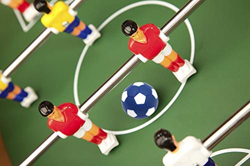 MUZOCT 12 Pcs Table Soccer Foosballs Replacement Balls, Mini 36mm Blue and White Official Tabletop Game Ball - Thumbnail 3