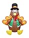 4 Foot Tall Happy Thanksgiving Inflatable Turkey with Pilgrim Hat Perfect Thanksgiving Autumn LED Lights Decor Outdoor Indoor Holiday Decorations, Blow up Lighted Yard Lawn Decor Home Family Outside