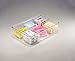 mDesign Coffee Condiment Packet Organizer for Sugar, Salt, Sweeteners, Tea Bags, Creamers - Clear