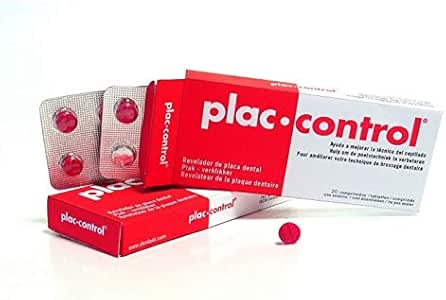 Plac Control Revelador de Placa Dental 20 comprimidos: Amazon.es: Salud y cuidado personal