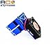 Hot Racing MH550TE06 Blue Multi Mount Fan Heat Sink 36mm Motors, Blue