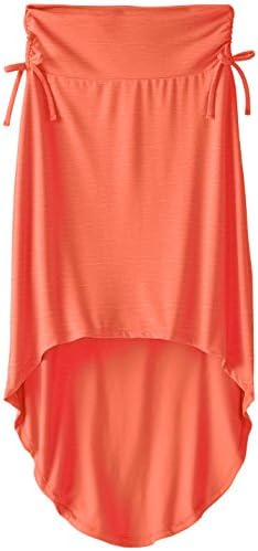 Pinky Pink Big Girls' Jersey High Low Skirt, Orange, Large