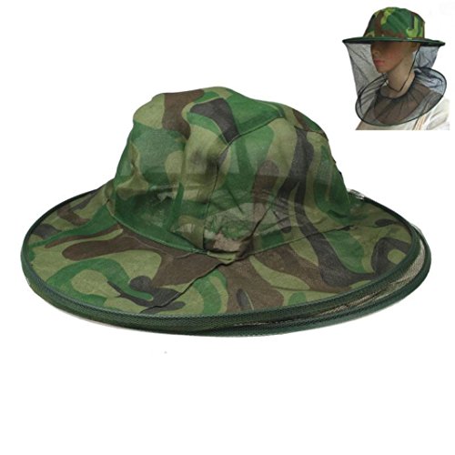 Kemilove 2PC Net Mesh Face Protector Cap Insect Bee Mosquito Resistance Sun Fish Hat