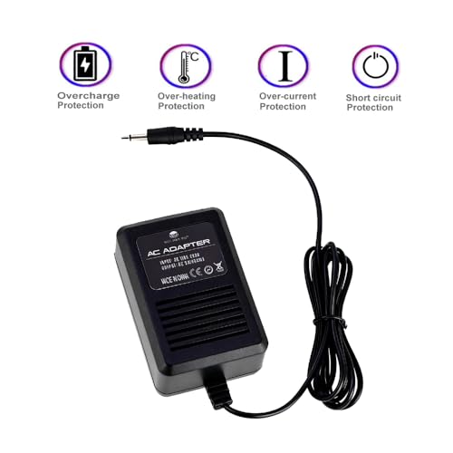 WICAREYO AC Power Supply Adapter Plug Cord Compatible for Atari 2600 System Console US Plug