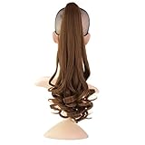 Beauty Angelbella Lovely Clip in Ponytail Hairpiece Long Curled Wavy with Claw for America Women (4-30#)