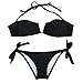 Strapless Bandeau Bikini Two Triangles Bathing Swim suit