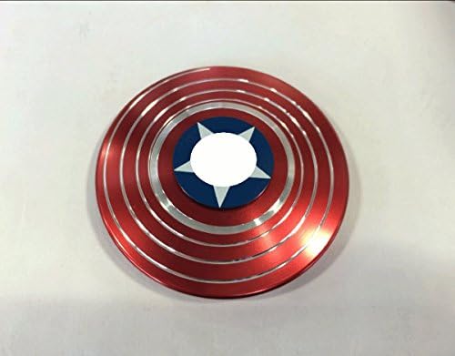 Hot So Fashion Captain Shield Compelling hand spinner Aluminum alloy Material rotating very stable and very beautiful great for Relieve Anxiety reduce pressure and develop intelligence